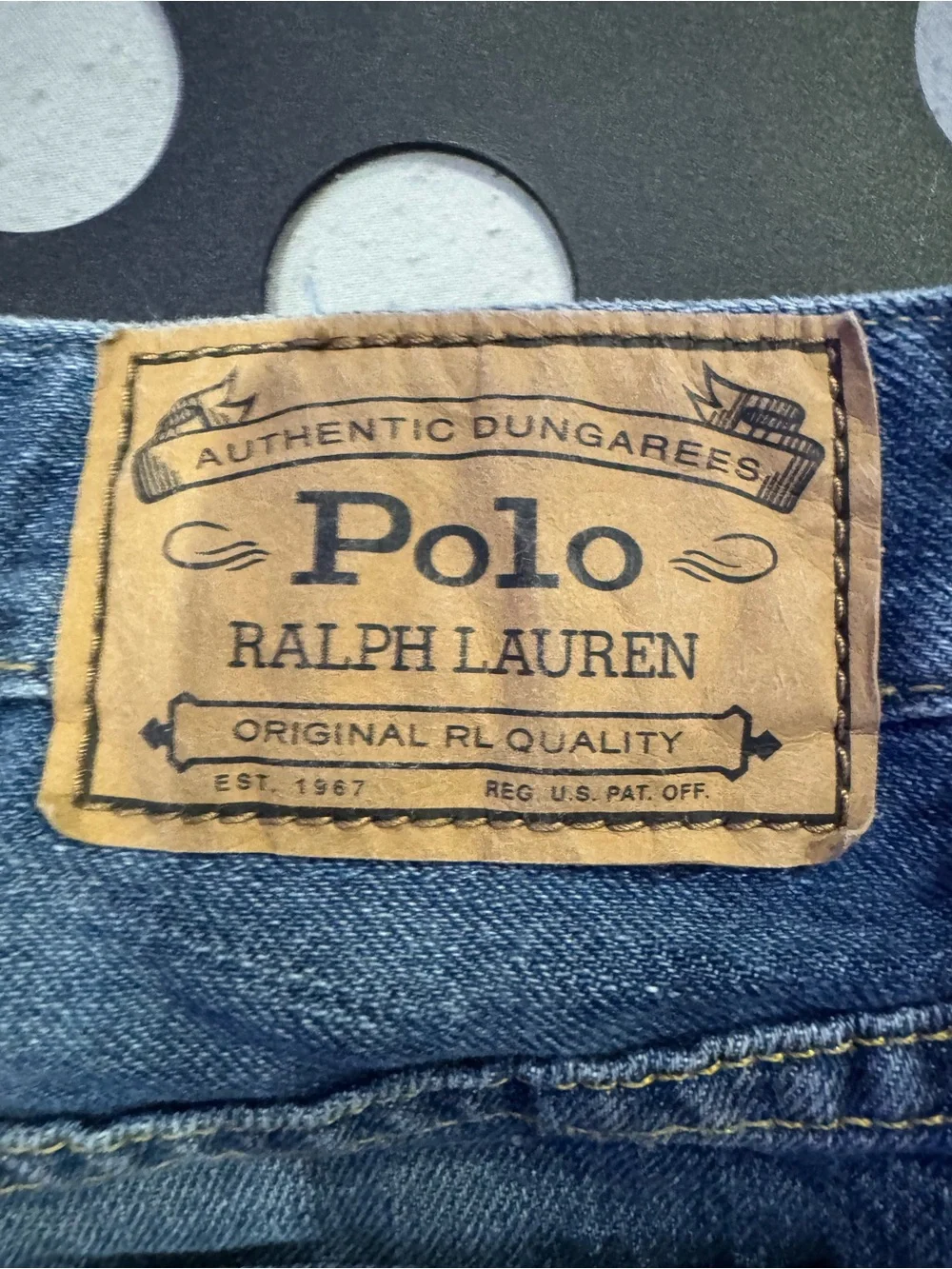 Authentic Polo Ralph Lauren Boys' Blue Denim Jeans size 12 $30
